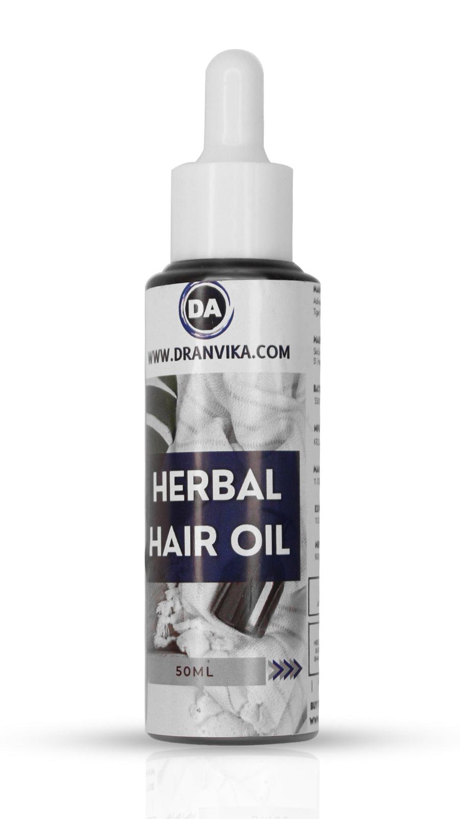 DA Herbal Hair Oil -Fluffy Hair Elixir(Infused with 100 Herbs) - Dr Anvika