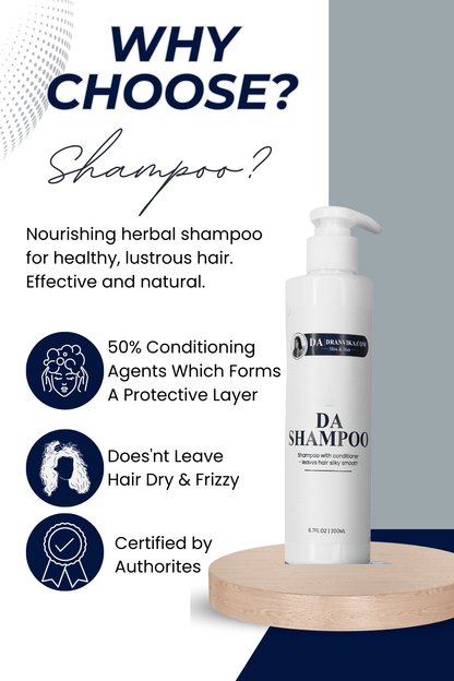 DA Shampoo for Smooth & Hydrate Hairs : The Ultimate Solution for Dry, Frizzy Hair - Dr Anvika