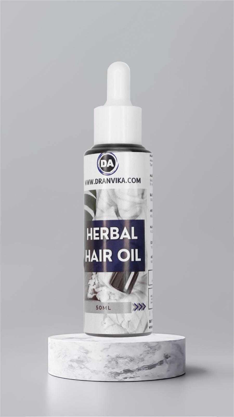 DA Herbal Hair Oil -Fluffy Hair Elixir(Infused with 100 Herbs) - Dr Anvika