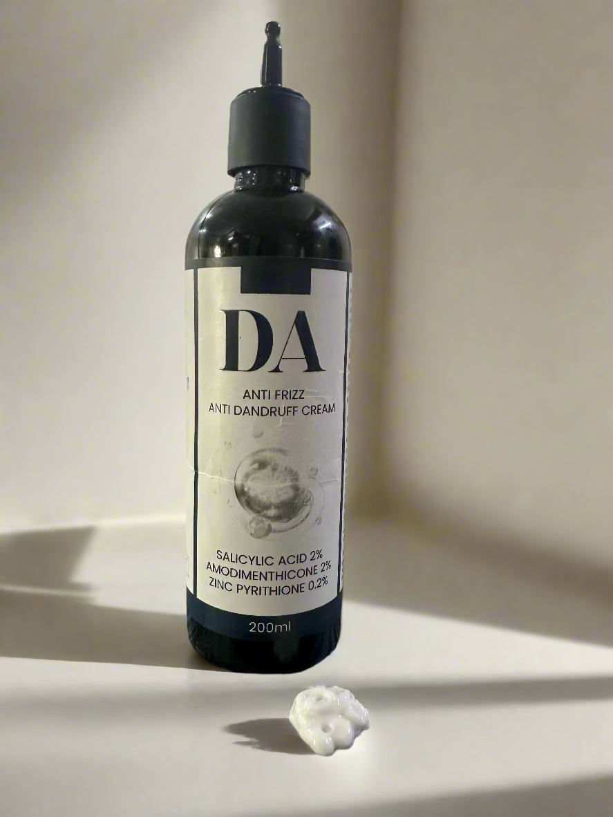 Hair Frizz & Dandruff Control Cream : Calms Frizz ; Fights Flakes