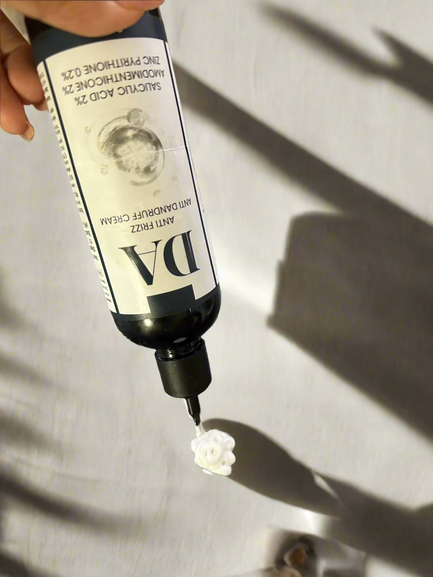 Hair Frizz & Dandruff Control Cream : Calms Frizz ; Fights Flakes