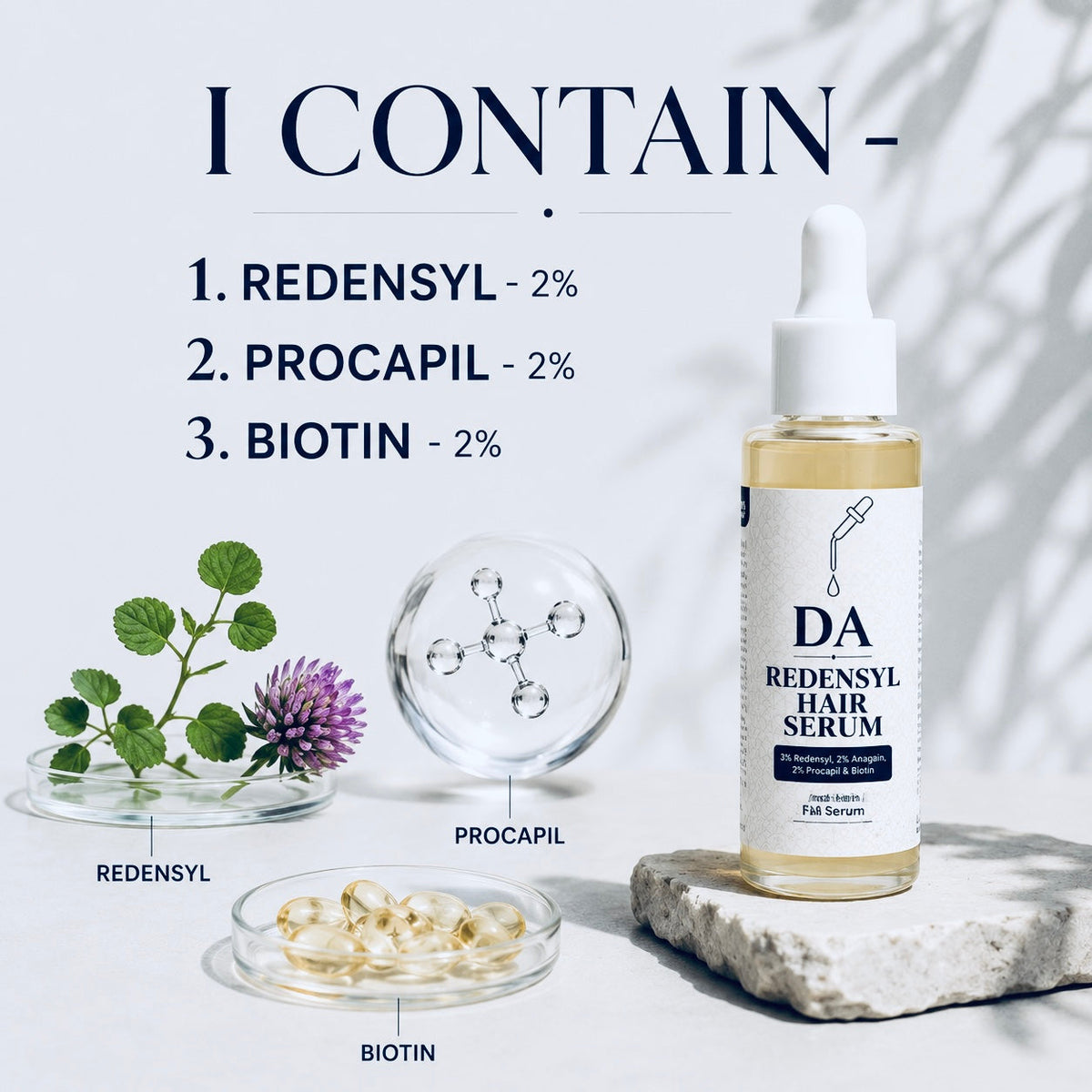 Hair Growth Serum : Hair Fall Ends. Power Begins