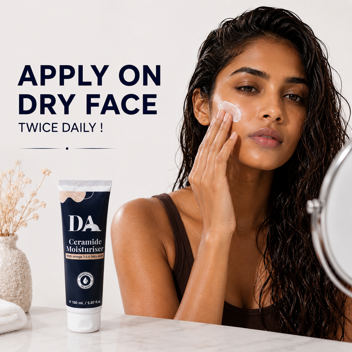 Moisturiser : Ceramides that lock in power, not just moisture.